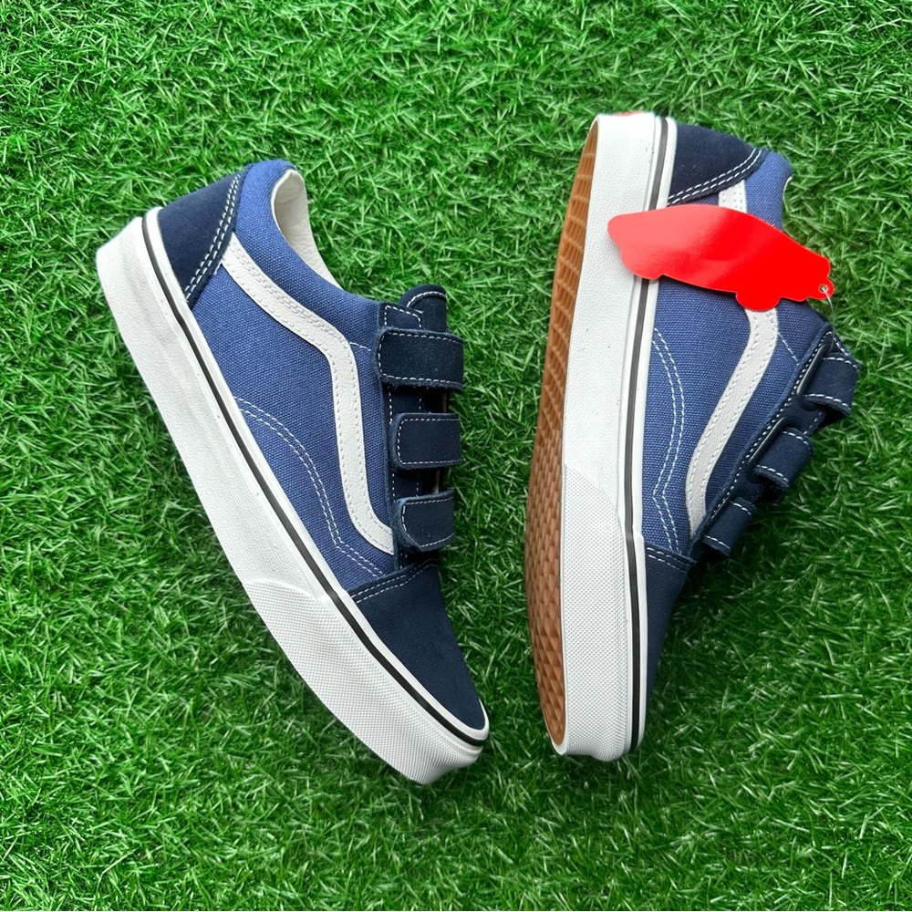 Vans Old Skool V Suede Canvas Dress Blues Navy - Picture 8 of 10